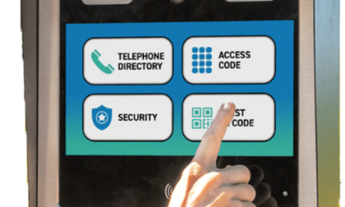 Cellgate touch pad entry system control panel for gated entrances.