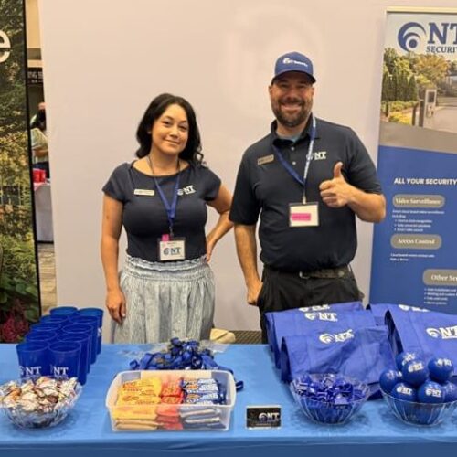 rachael-garcia-ntsecurity Rachael Garcia and Nick Tinsley of NT Security at local Property Management Tradeshow in Atlanta