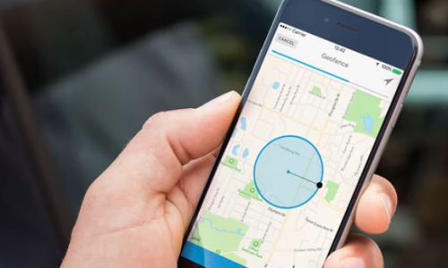 Honeywell security mapping app shown on mobile device